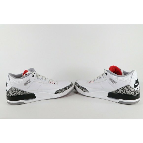 Nike Air Jordan 3 Retro JTH Super Bowl Andre Drummond Game Worn Shoes 18 White main image 5